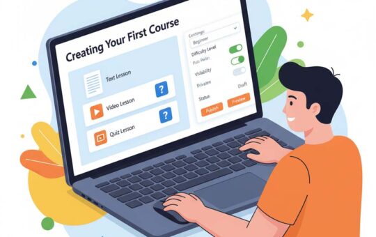 create your first course
